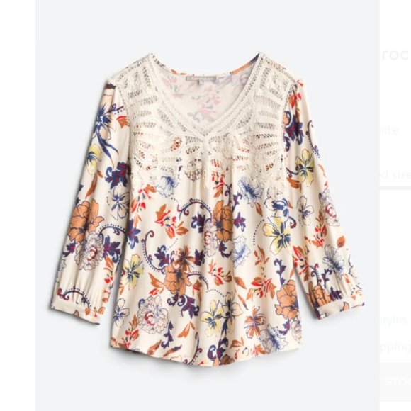 Daniel Rainn Selinka Crochet Detail Knit Top - Picture 2 of 2